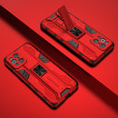 For OPPO Find X3 Supersonic PC + TPU Shock-proof Protective Case with Holder(Red)
