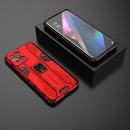For OPPO Find X3 Supersonic PC + TPU Shock-proof Protective Case with Holder(Red)