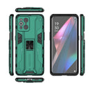 For OPPO Find X3 Supersonic PC + TPU Shock-proof Protective Case with Holder(Green)