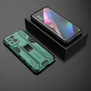 For OPPO Find X3 Supersonic PC + TPU Shock-proof Protective Case with Holder(Green)