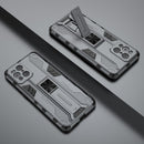 For OPPO Find X3 Supersonic PC + TPU Shock-proof Protective Case with Holder(Grey)