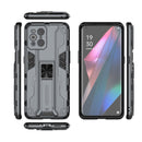 For OPPO Find X3 Supersonic PC + TPU Shock-proof Protective Case with Holder(Grey)