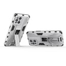 For OPPO Find X3 Supersonic PC + TPU Shock-proof Protective Case with Holder(Silver)