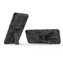 For OPPO Find X3 Supersonic PC + TPU Shock-proof Protective Case with Holder(Black)
