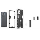For OPPO Find X3 Supersonic PC + TPU Shock-proof Protective Case with Holder(Black)