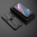 For OPPO Find X3 Supersonic PC + TPU Shock-proof Protective Case with Holder(Black)