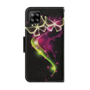 For Samsung Galaxy A22 4G Coloured Drawing Pattern Horizontal Flip PU Leather Case with Holder & Card Slots & Wallet & Lanyard(Couple Butterfly)