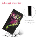 For Samsung Galaxy A22 4G Coloured Drawing Pattern Horizontal Flip PU Leather Case with Holder & Card Slots & Wallet & Lanyard(Couple Butterfly)