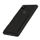 For Google Pixel 4a Armor Shockproof TPU + PC Hard Case with Card Slot Holder(Black)