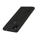 For Google Pixel 4a Armor Shockproof TPU + PC Hard Case with Card Slot Holder(Black)