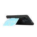 For Google Pixel 4a Armor Shockproof TPU + PC Hard Case with Card Slot Holder(Black)