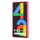 For Google Pixel 4a Armor Shockproof TPU + PC Hard Case with Card Slot Holder(Rose Red)