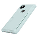 For Google Pixel 4a Armor Shockproof TPU + PC Hard Case with Card Slot Holder(Light Blue)