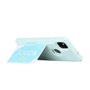 For Google Pixel 4a Armor Shockproof TPU + PC Hard Case with Card Slot Holder(Light Blue)