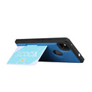 For Google Pixel 4a Armor Shockproof TPU + PC Hard Case with Card Slot Holder(Black Blue)