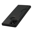 For Google Pixel 5 Armor Shockproof TPU + PC Hard Case with Card Slot Holder(Black)