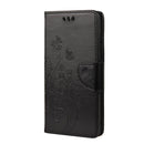 For Samsung Galaxy S21 FE Butterfly Flower Pattern Horizontal Flip Leather Case with Holder & Card Slots & Wallet(Black)