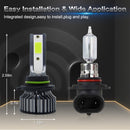 P1 9006 1 Pair 9V-36V / 36W / 6000K / 6000LM White Light IP68 Waterproof Car LED Headlight