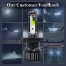 P1 H4 1 Pair 9V-36V / 36W / 6000K / 6000LM White Light IP68 Waterproof Car LED Headlight