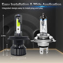 P1 H4 1 Pair 9V-36V / 36W / 8000K / 6000LM IP68 Waterproof Car LED Headlight