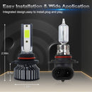 P1 9005 1 Pair 9V-36V / 36W / 6000LM IP68 Green Lime Light Waterproof Car LED Headlight