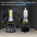 P1 9006 1 Pair 9V-36V / 36W / 6000LM IP68 Green Lime Light Waterproof Car LED Headlight