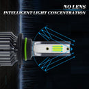P1 9006 1 Pair 9V-36V / 36W / 6000LM IP68 Green Lime Light Waterproof Car LED Headlight