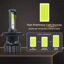 P1 H4 1 Pair 9V-36V / 36W / 6000LM IP68 Green Lime Light Waterproof Car LED Headlight