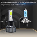 P1 H7 1 Pair 9V-36V / 36W / 6000LM IP68 Green Lime Light Waterproof Car LED Headlight