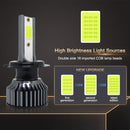P1 H7 1 Pair 9V-36V / 36W / 6000LM IP68 Green Lime Light Waterproof Car LED Headlight