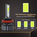 P1 H11 1 Pair 9V-36V / 36W / 6000LM IP68 Green Lime Light Waterproof Car LED Headlight