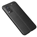 For vivo V21 Litchi Texture TPU Shockproof Case(Black)