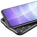 For vivo V21 Litchi Texture TPU Shockproof Case(Black)