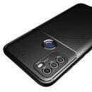 For Motorola Moto G50 Carbon Fiber Texture Shockproof TPU Case(Black)