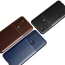 For Motorola Moto G50 Carbon Fiber Texture Shockproof TPU Case(Blue)