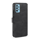 For Samsung Galaxy A32 4G DG.MING Retro Oil Side Horizontal Flip Leather Case with Holder & Card Slots & Wallet(Black)