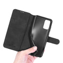 For Samsung Galaxy A32 4G DG.MING Retro Oil Side Horizontal Flip Leather Case with Holder & Card Slots & Wallet(Black)