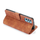 For Samsung Galaxy A32 4G DG.MING Retro Oil Side Horizontal Flip Leather Case with Holder & Card Slots & Wallet(Brown)