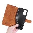 For Samsung Galaxy A32 4G DG.MING Retro Oil Side Horizontal Flip Leather Case with Holder & Card Slots & Wallet(Brown)