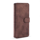 For Samsung Galaxy A32 4G DG.MING Retro Oil Side Horizontal Flip Leather Case with Holder & Card Slots & Wallet(Coffee)