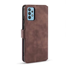 For Samsung Galaxy A32 4G DG.MING Retro Oil Side Horizontal Flip Leather Case with Holder & Card Slots & Wallet(Coffee)