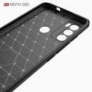For Motorola Moto G60 Brushed Texture Carbon Fiber TPU Case(Black)
