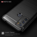 For Motorola Moto G60 Brushed Texture Carbon Fiber TPU Case(Red)