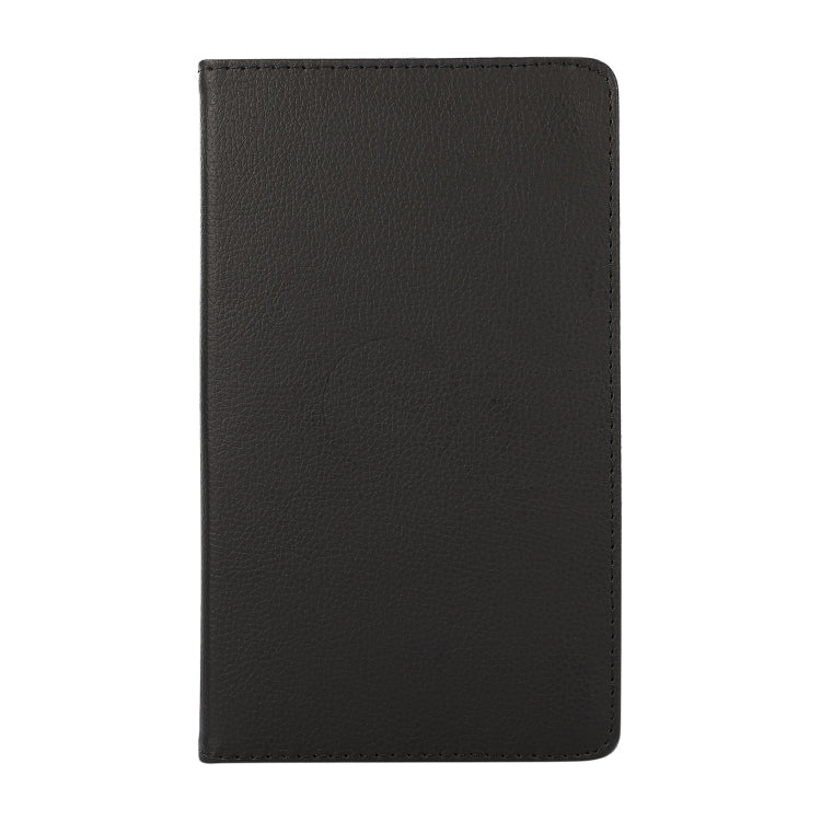 For Samsung Galaxy A7 Lite T220 360 Degree Rotation Litchi Texture Flip Leather Case with Holder(Black)