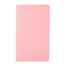 For Samsung Galaxy A7 Lite T220 360 Degree Rotation Litchi Texture Flip Leather Case with Holder(Pink)