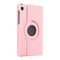 For Samsung Galaxy A7 Lite T220 360 Degree Rotation Litchi Texture Flip Leather Case with Holder(Pink)