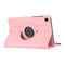 For Samsung Galaxy A7 Lite T220 360 Degree Rotation Litchi Texture Flip Leather Case with Holder(Pink)