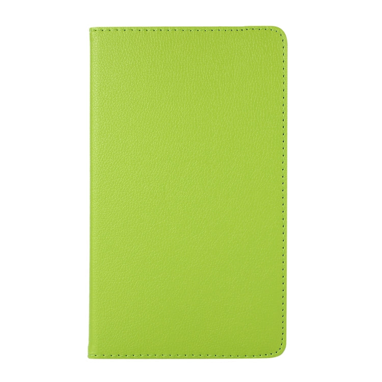 For Samsung Galaxy A7 Lite T220 360 Degree Rotation Litchi Texture Flip Leather Case with Holder(Green)