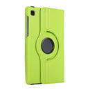 For Samsung Galaxy A7 Lite T220 360 Degree Rotation Litchi Texture Flip Leather Case with Holder(Green)