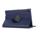 For Samsung Galaxy A7 Lite T220 360 Degree Rotation Litchi Texture Flip Leather Case with Holder(Blue)
